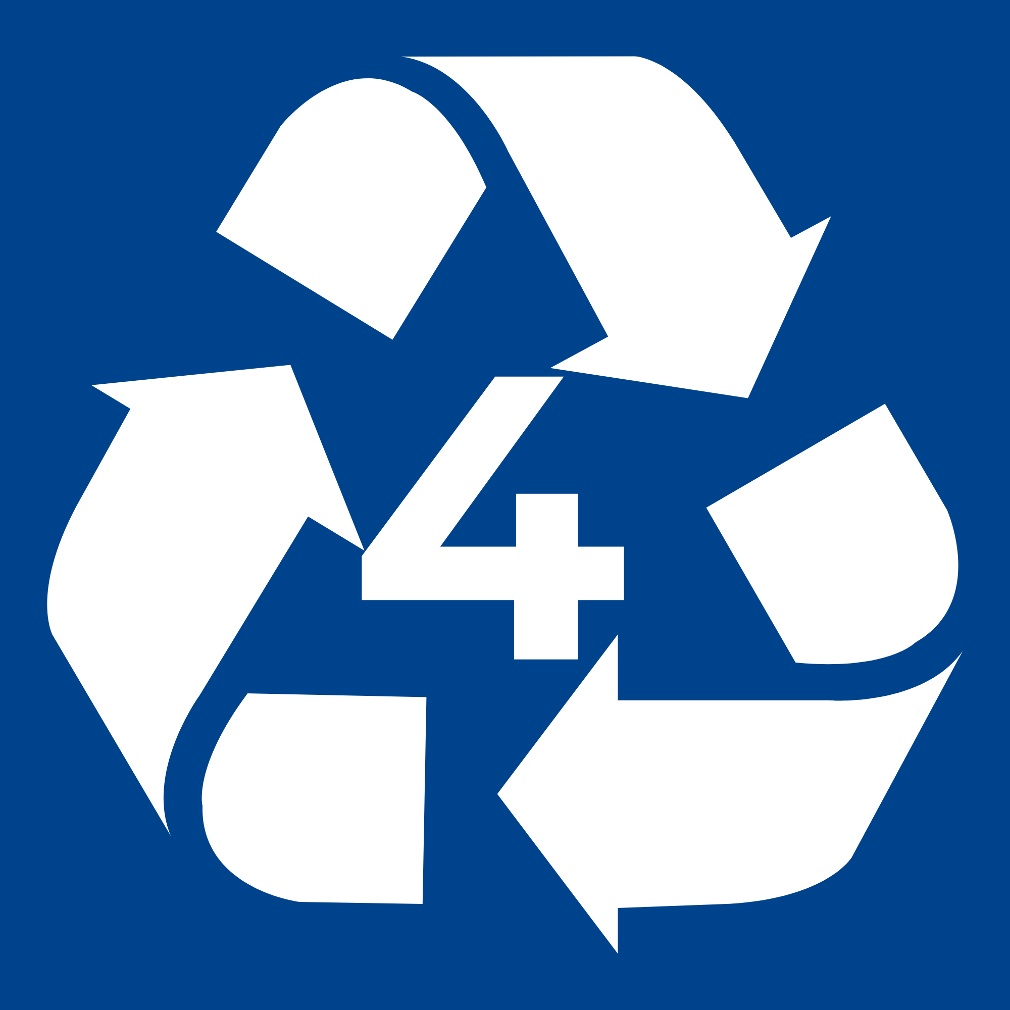 Code recyclage 4 — Polyéthylène basse densité