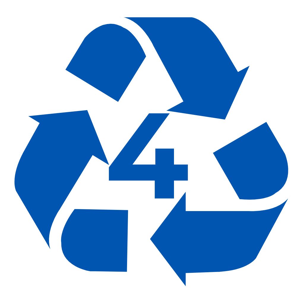 Code recyclage 4 — Polyéthylène basse densité