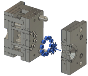 système d'injection Moule injection plastique carotte injection plastique seuil d'injection plastique moule multi empreintes