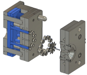 ejecteur moule moule injection plastique Ejection pièce plastique mouliste france fabrication de moule en france mouliste injection plastique
