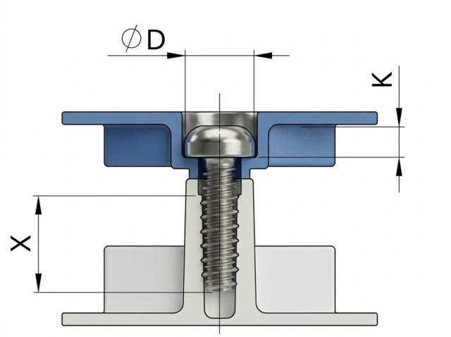 vissage pièces plastiques